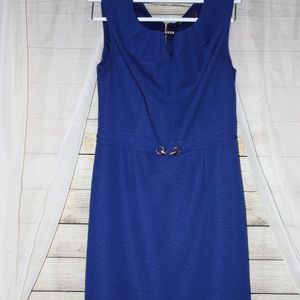 {Ellen Tracy} Sleeveless Keyhole Sheath Dress